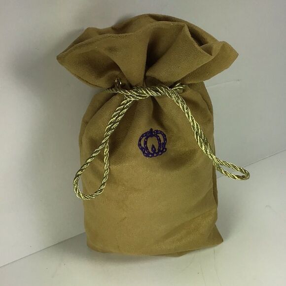 Crown  Royal  Reserve Bag Canadian Whiskey Tan Faux Suede Tassel Drawstring - Picture 4 of 6